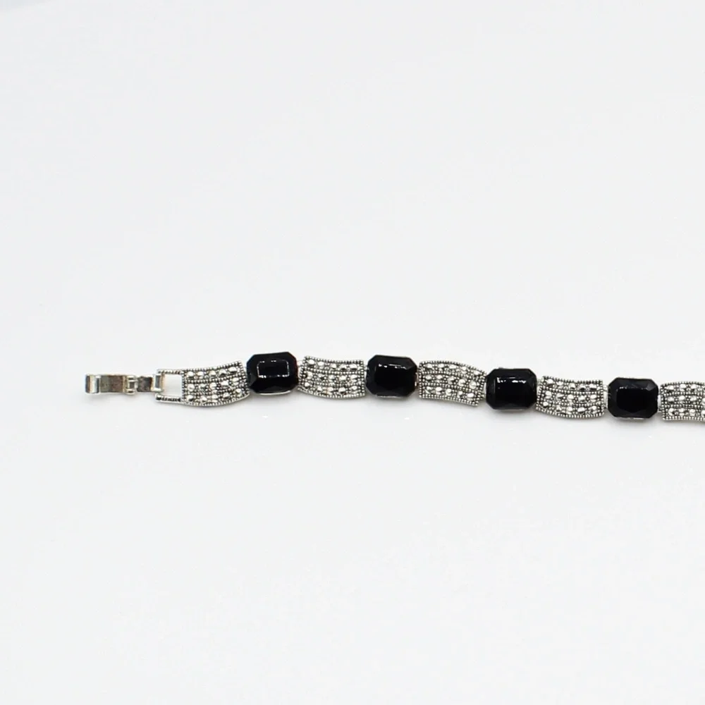 Vintage art deco link bracelet - Picture 3 of 7